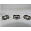 Image 2 : LOT OF RINGS (3 STERLING SILVER) *3 TITANIUM*