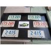 Image 1 : FRAMED LICENSE PLATES ( 41.5" X 23.25" X 3")