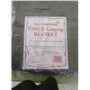 Image 1 : UTILITY BLANKET (NEW) *65% WOOL* ( 60" X 80")