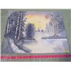 Image 1 : WINTER FOREST PAINTING (NO FRAME)
