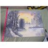 Image 2 : WINTER FOREST PAINTING (NO FRAME)