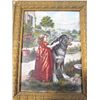 Image 2 : LOT OF 2 FRAMED PAINTINGS OF GIRL AND HER DOG