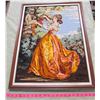 Image 1 : LARGE FRAMED CROSS-STITCH OF A LADY