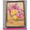 Image 1 : FRAMED FLOWER PAINTING