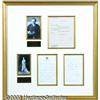 Image 1 : Beautiful Calvin and Grace Coolidge Framed Autogr
