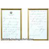 Image 3 : Beautiful Calvin and Grace Coolidge Framed Autogr