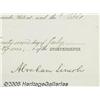 Image 2 : Abraham Lincoln Signed Document as President Part