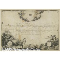 George Washington signed membership certificate f