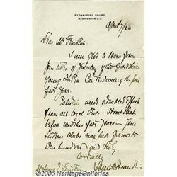Justice Louis D. Brandeis ALS, Mentions Palestine