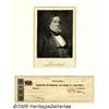 Image 1 : Lewis Cass Signed Check Partly-printed document s