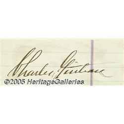 Signature of Charles Guiteau, the Assassin of Pre