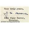 Image 2 : John Edgar Hoover Typed letter signed, "J. E. Hoo