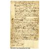 Image 1 : Patrick Henry Manuscript Document in His Hand and