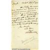 Image 1 : Nathaniel Pendleton 1803 Autograph Letter Signed 