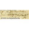 Image 2 : Mad Anthony Wayne Partly Printed Document Signed 