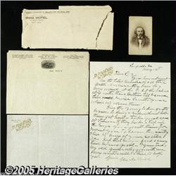 William F. Cody "Buffalo Bill" Letter to His Neph