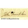 Image 2 : John Franklin, Arctic Explorer, Signed Check Scar