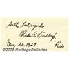 Image 2 : Delightful Charles Lindbergh Signed "Spirit of St