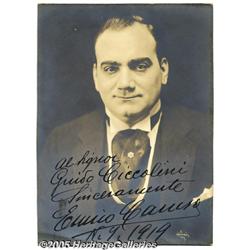 Lovely Sepia Photo of Italian Tenor Enrico Caruso