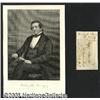 Image 1 : Washington Irving Signature Matted With Original 