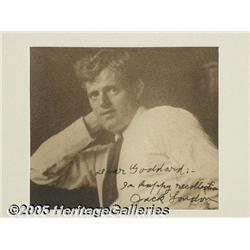 Scarce Jack London Signed Photo An artful and stu