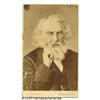 Image 1 : Poet Henry W. Longfellow Portrait and 1874 Signat