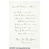 Image 1 : Henry W. Longfellow Hand-Written Quote Autograph 