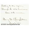 Image 2 : Henry W. Longfellow Hand-Written Quote Autograph 