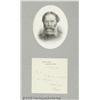 Image 1 : James Russell Lowell Autograph note signed, "J.R.