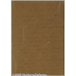 Charles M. Russell Autograph Letter Signed Two pa