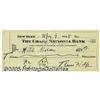 Image 1 : Thomas Wolfe Signed CheckA scarce piece, a partly