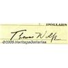 Image 2 : Thomas Wolfe Signed CheckA scarce piece, a partly