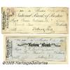 Image 1 : Pair of Ticknor & Fields Publisher's Checks Payin