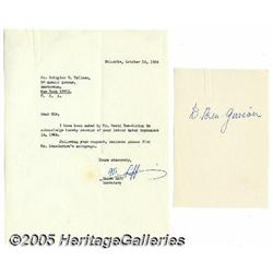 Israeli Prime Minister David Ben-Gurion Signature