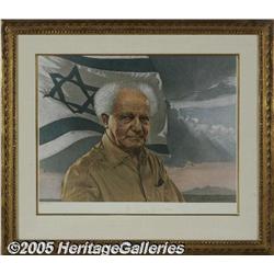 David Ben-Gurion Signed Limited Edition Lithograp