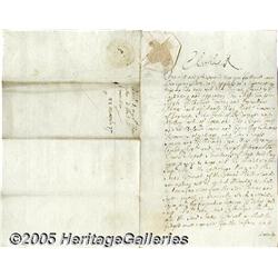 King Charles II of England Manuscript Document Si