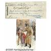 Image 1 : Charles Dickens Signed Check, 1859 A partly-print