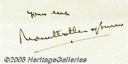 Lord Mountbatten Of Burma Typed Letter Signed M