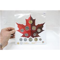 Canada Maple Leaf with Coins