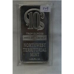 Silver Bar - Ten Troy Ounces (no GST)