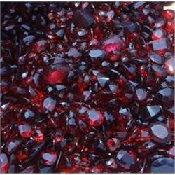 Bag of 5 BLOOD RED GARNET GEMSTONES that came out of Safe Box Assorted Carat Weights GEM Quality