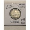 Image 1 : 1955 Silver Canadian Dime Nice Early Coin