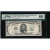 Image 1 : 1950B $5 Kansas City Federal Reserve Star Note PMG 66EPQ