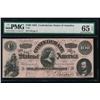 Image 1 : 1864 $100 Confederate States of America Note PMG 65EPQ