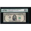 Image 1 : 1950B $5 Boston Federal Reserve Star Note PMG 63EPQ