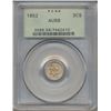 Image 1 : 1852 Star Three Cent Coin PCGS AU58
