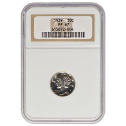 1939 Mercury Dime NGC PF67