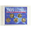 Image 1 : 1999 GOLD LAYERED STATE QUARTERS SET