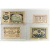 Image 1 : 4 ASSORTED GERMAN NOTGELDS 2-10 & 2-20 HELLERS