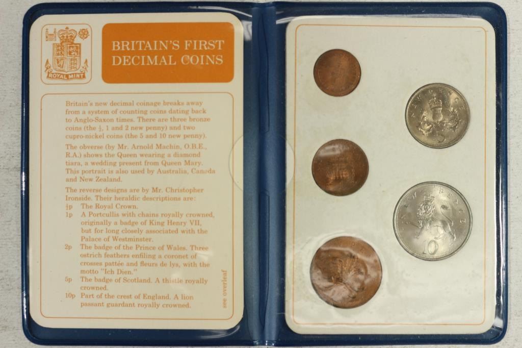 BRITAINS FIRST DECIMAL COINS SET britains-first-decimal-coins-set